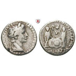 Römische Kaiserzeit, Augustus, Denar 2 v.-4 n.Chr., ss