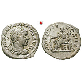 Römische Kaiserzeit, Elagabal, Denar 219, vz-st