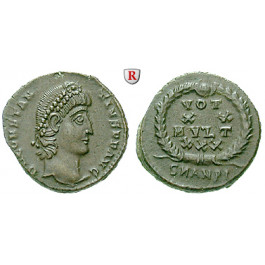 Römische Kaiserzeit, Constantius II., Follis 347-348, vz-st