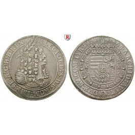 Römisch Deutsches Reich, Leopold I., Reichstaler 1695, ss-vz/vz