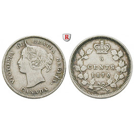 Kanada, Victoria, 5 Cents 1870, ss