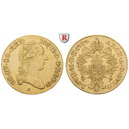 Römisch Deutsches Reich, Joseph II., Dukat 1787, 3,44 g fein, ss-vz