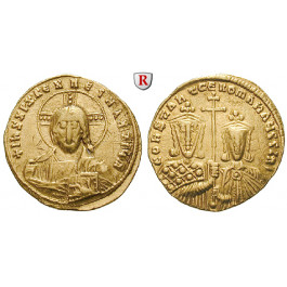 Byzanz, Constantinus VII. und Romanus II., Solidus 950-955, ss+