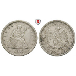 USA, 20 Cents 1875, ss-vz