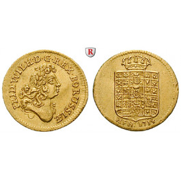 Brandenburg-Preussen, Königreich Preussen, Friedrich Wilhelm I., 1/2 Dukat 1714, vz/ss-vz