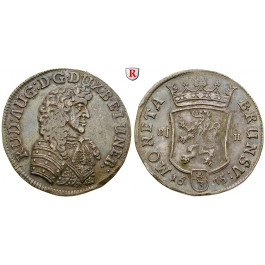 Braunschweig, Stadt, 2/3 Taler 1675, vz