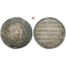 Sachsen, Albertinische Linie, Christian II., Johann Georg I., August, Breiter Reichstaler 1611, ss+
