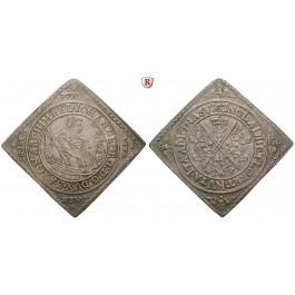 Sachsen, Albertinische Linie, Johann Georg I., Reichstalerklippe 1614, f.vz