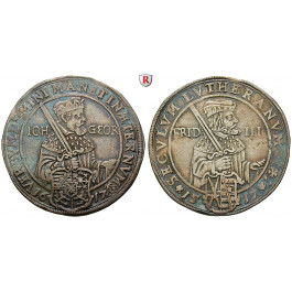 Sachsen, Albertinische Linie, Johann Georg I., Reichstaler 1617, ss-vz