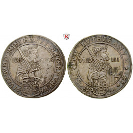 Sachsen, Albertinische Linie, Johann Georg I., Reichstaler 1617, ss