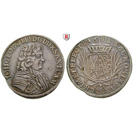 Sachsen, Albertinische Linie, Johann Georg III., 2/3 Taler 1682, f.vz