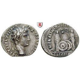 Römische Kaiserzeit, Augustus, Denar 2 v.-4 n.Chr., ss-vz