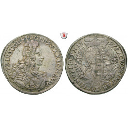 Sachsen, Albertinische Linie, Friedrich August I., 2/3 Taler 1697, ss-vz