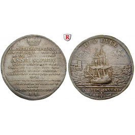Sachsen, Albertinische Linie, Friedrich August I., 2/3 Taler 1717, f.vz