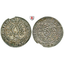 Sachsen, Markgrafschaft Meissen, Balthasar, Helmgroschen 1570, ss