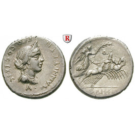 Römische Republik, C. Annius und L. Fabius Hispaniensis, Denar 82-81 v.Chr., vz