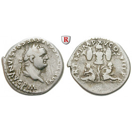 Römische Kaiserzeit, Titus, Denar 80, ss