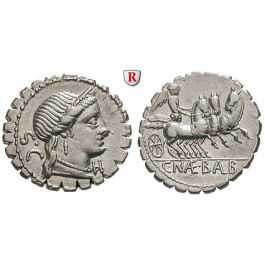 Römische Republik, C.Naevius Balbus, Denar, serratus 79 v.Chr., vz