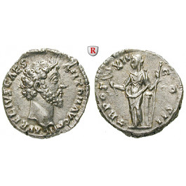 Römische Kaiserzeit, Marcus Aurelius, Caesar, Denar 157-158, st
