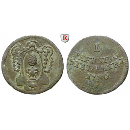 Augsburg, Reichsstadt, Pfennig 1786, ss+