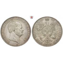 Brandenburg-Preussen, Königreich Preussen, Friedrich Wilhelm IV., Vereinsdoppeltaler 1859, ss-vz