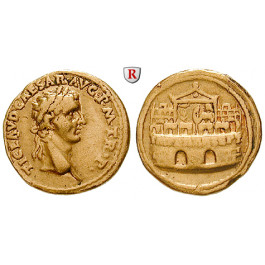 Römische Kaiserzeit, Claudius I., Aureus 41-42, ss