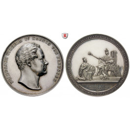 Brandenburg-Preussen, Königreich Preussen, Friedrich Wilhelm IV., Silbermedaille 1840, vz-st