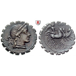 Römische Republik, C.Naevius Balbus, Denar, serratus 79 v.Chr., vz