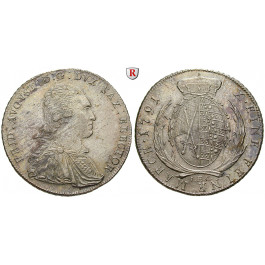 Sachsen, Albertinische Linie, Friedrich August III., Konventionstaler 1791, vz