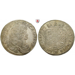 Anhalt, Anhalt-Dessau, Johann Georg II., 2/3 Taler 1675, ss+