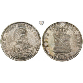 Sachsen, Königreich Sachsen, Friedrich August I., Konventionstaler 1825, ss-vz