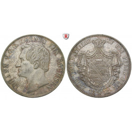 Sachsen, Königreich Sachsen, Johann, Vereinsdoppeltaler 1858, ss-vz/vz