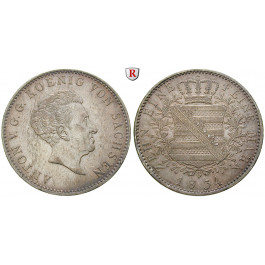 Sachsen, Königreich Sachsen, Anton, Konventionstaler 1834, ss/ss-vz