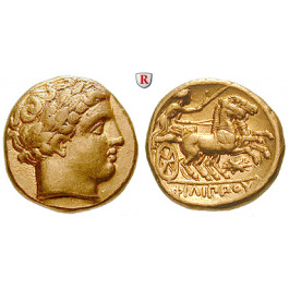 Makedonien, Königreich, Philipp II., Stater 340-328 v.Chr., vz/vz-st
