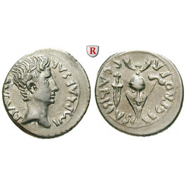 Römische Kaiserzeit, Augustus, Denar 25-23 v.Chr., ss-vz/ss+