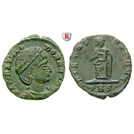 Römische Kaiserzeit, Theodora, Frau des Constantius I., Bronze 337-340, vz