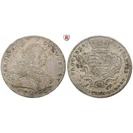 Württemberg, Herzogtum Württemberg (Kgr. ab 1806), Karl Eugen, Konventionstaler 1769, ss-vz