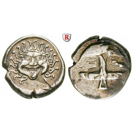 Thrakien-Donaugebiet, Apollonia Pontika, Drachme 5.-4.Jh. v.Chr., ss