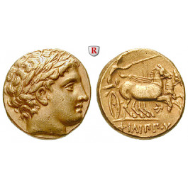 Makedonien, Königreich, Philipp II., Stater 323-315 v.Chr., vz+/vz