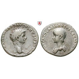 Römische Kaiserzeit, Claudius I., Denar 51, ss-vz