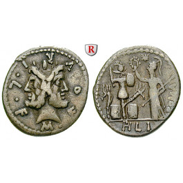 Römische Republik, M. Furius, Denar 119 v.Chr., ss