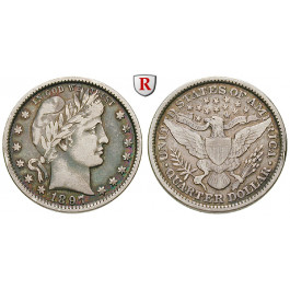 USA, 1/4 Dollar 1897, ss+