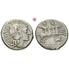 Römische Republik, C. Antestius, Denar, ss+