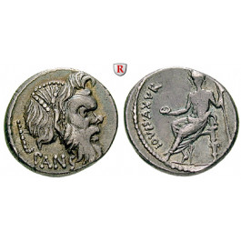 Römische Republik, C. Vibius Pansa, Denar 48 v.Chr., ss-vz/ss