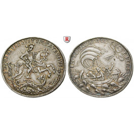 Ungarn, Kremnitz, 1/2 Georgstaler ohne Jahr (18. Jh.), f.vz