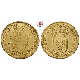 Frankreich, Louis XIV., Louis d´or à l´ecu 1690, ss-vz