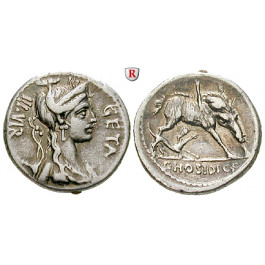 Römische Republik, C. Hosidius Geta, Denar 68 v.Chr., ss