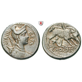 Römische Republik, C. Hosidius Geta, Denar 68 v.Chr., ss+
