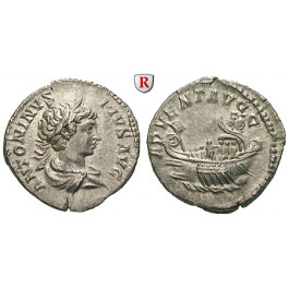 Römische Kaiserzeit, Caracalla, Denar 202, vz-st