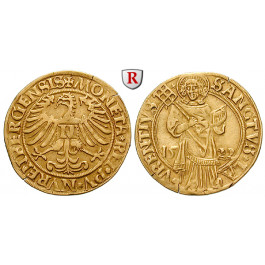 Nürnberg, Stadt, Goldgulden 1522, ss+